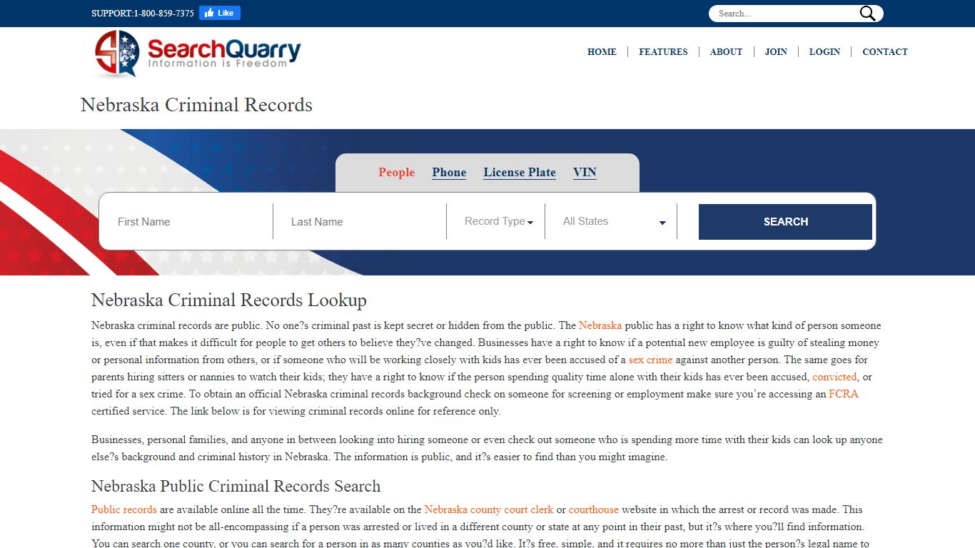 Free Nebraska Criminal Records | Enter a Name & View Criminal Records