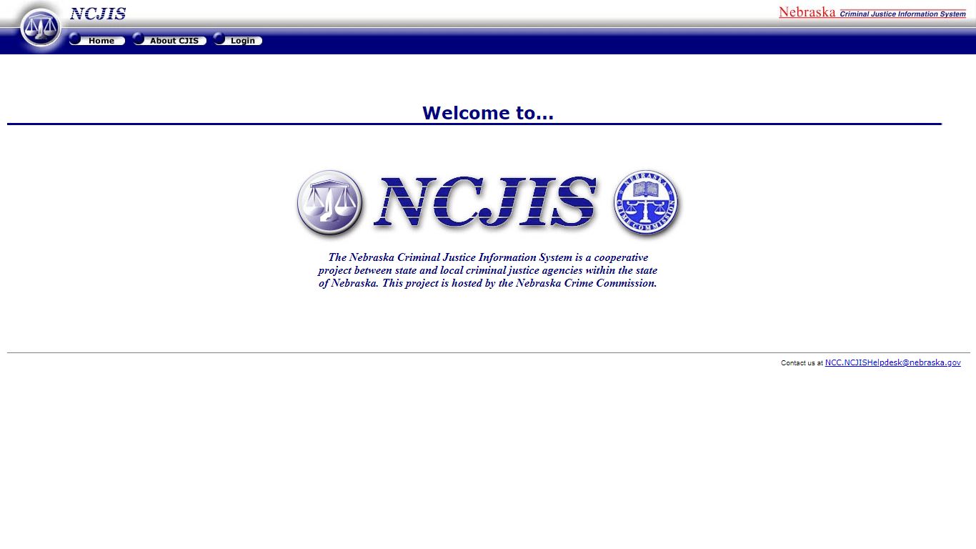 NCJIS - Nebraska Criminal Justice Information System